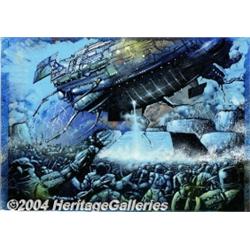 Kevin Eastman and Simon Bisley - Double-Splash Page for The Melting Pot, pages 58 and 59 Original Ar