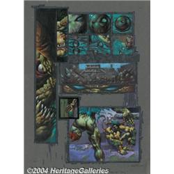 Kevin Eastman and Simon Bisley - Melting Pot Original Art (Kitchen Sink, 1994).