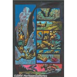 Kevin Eastman and Simon Bisley - Melting Pot Original Art (Kitchen Sink, 1994).