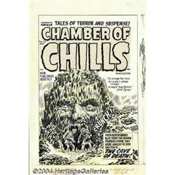 Lee Elias - Chamber of Chills #10 Cover Original Art (Harvey, 1952).