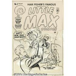 Ham Fisher Studios - Little Max Comics #3 Cover Original Art (Harvey, 1950).