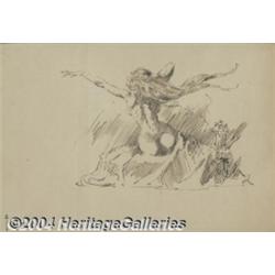 Frank Frazetta - "Awakening" Illustration Original Art (undated).