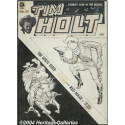 Frank Frazetta - Tim Holt #21 Cover Original Art (Magazine Enterprises, 1951).