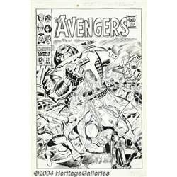 Don Heck - Avengers #37 Unpublished Cover Original Art (Marvel, 1967).