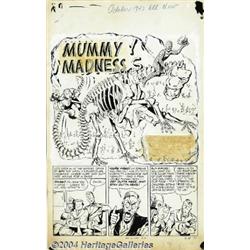 Arnold Hicks (attributed) - All New #5, complete 7-page Story, "Mummy Madness" Original Art (Harvey,