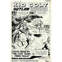 Jack Keller - Kid Colt #92, page 1 Splash Page Original Art (DC, 1960).