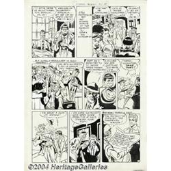 Jack Kirby and Joe Simon - Green Hornet Fights Crime #37, page 5 Original Art (Harvey, 1947).