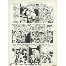 Jack Kirby and Joe Simon - Green Hornet Fights Crime #37, page 7 Original Art (Harvey, 1947).