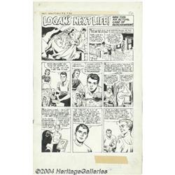 Jack Kirby and Joe Simon - Unearthly Spectaculars #3, Complete 2-page story, "Logan's Next Life" Ori