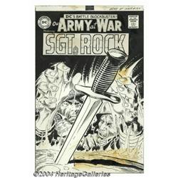 Joe Kubert - Our Army at War #189 Cover Original Art (DC, 1968).