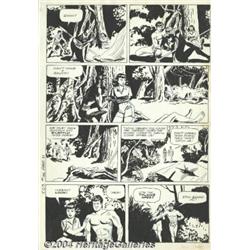 Jesse Marsh - Four Color #134, page 21, First Dell Tarzan, Original Art (Dell, 1947).