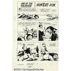 Jesse Marsh - Korak, Son of Tarzan #10, Complete 4-page story "Hunter's Risk" Original Art (Gold Key
