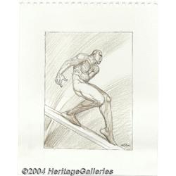 Moebius - Silver Surfer Sketch Original Art (2001).