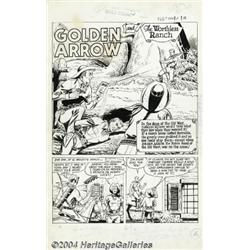 Ruben Moreira (attributed) - Whiz Comics #132 Complete 7-page Story "Golden Arrow and the Worthless 