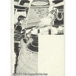 Leo Morey (attributed) - SF Pulp Illustration Original Art (undated).