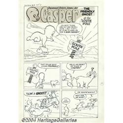Steve Muffatti (attributed) - Casper The Friendly Ghost #8, Complete 5-page Story, "At the South Pol