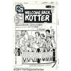 Bob Oksner - Welcome Back Kotter #9 Cover Original Art (DC, 1978).