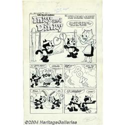 Joe Oriolo - Inky and Dinky #7, Group of 17 pages Original Art (Harvey,1958).