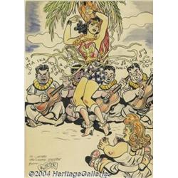 H.G. Peter - Wonder Woman Illustration Original Art (undated).