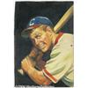 Image 1 : Pulp Artist (anonymous) - Baseball Batter Painting Original Art (undated).