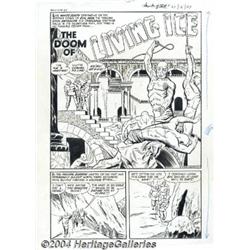 Pierce Rice - Chamber of Chills #23, Complete 6-page Story, "The Doom of Living Ice" Original Art (H