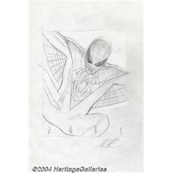 Alex Ross - Spider-Man Pencil Preliminary Original Art (Marvel, 2001).