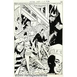 Mike Sekowsky and George Roussos - Metal Men #34, page 19 Splash Page Original Art (DC. 1968).