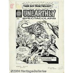 Joe Simon and Jack Sparling - Unearthly Spectaculars #1 Cover Original Art (Harvey, 1965).