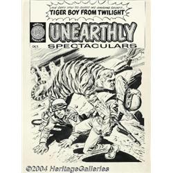 Jack Sparling - Unearthly Spectaculars #1 Cover Unpublished Version Original Art (Harvey, 1965).