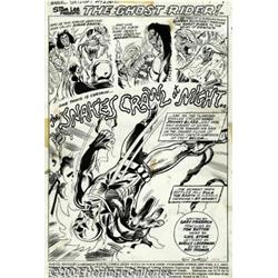 Tom Sutton and Chic Stone - Marvel Spotlight #9, Splash Page Original Art (Marvel, 1973).