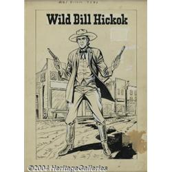 Sal Trapani (attributed) - Original Art Splash Page for Classics Illustrated #121 Wild Bill Hickok (