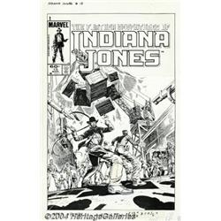 Herb Trimpe - The Further Adventures of Indiana Jones #15 Cover (Marvel, 1984).