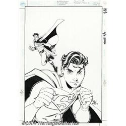 Mike Wieringo and Terry Austin - Sins of Youth: Superman, Jr./Superboy, Sr. #1 Cover Original Art (D