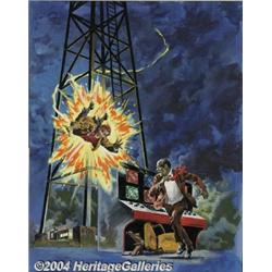 George Wilson (attributed) - Grimm's Ghost Stories #10 Cover Original Art (Gold Key, 1973).