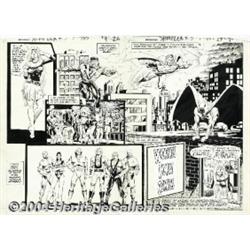 Stan Woch - World's Finest Ad Artwork, 2-Page Spread Original Art (DC, 1983).