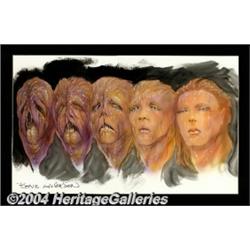 Bernie Wrightson - Transformation Scene Illustration Original Art (undated).