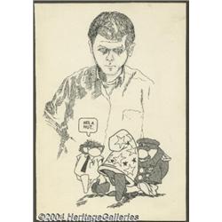 Vaugn Bode - Self-Portrait Original Art (1966).