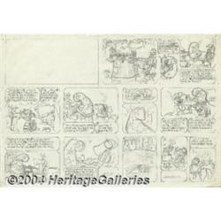 Vaughn Bode - Cheech Wizard Preliminary Strip Original Art (undated).