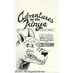 R.L. Crabb - Adventures on the Fringe #5 Cover Original Art (Fantagraphics, 1993).