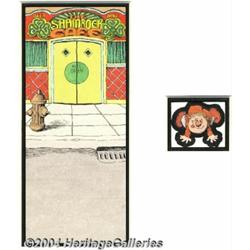 Robert Crumb - "Shamrock Cafe" Greeting Card Illustration Original Art (circa 1960s).