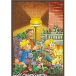 Howard Cruse - Self Portrait Illustration Original Art (1986).