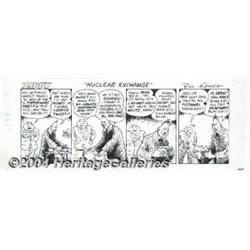 Bill Griffith - Zippy "Nuclear Exchange" Daily Comic Strip Original Art, dated 4-11-86 (King Feature