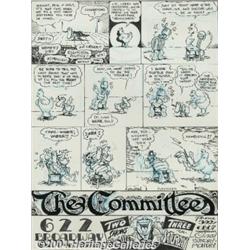 Gary Hallgren, Shary Flenniken, and Bobby London - The Committee Poster Original Art (circa early 19