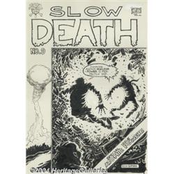 Greg Irons - Slow Death #9 Cover Original Art (Last Gasp, 1977).