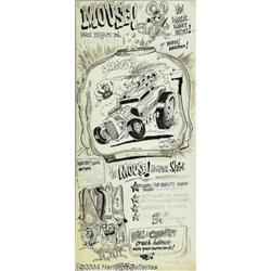 Stanley Mouse - Hot Rod Merchandise Ad Original Art (1963).