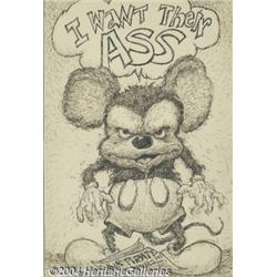 Dan O'Neill - "Nixon Mouse" Illustration Original Art (circa 1972).