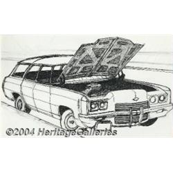 Gilbert Shelton - Wonder Gas-Hog Illustration Original Art (undated).