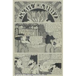 Skip Williamson - Bijou #1 Complete 3-page Story, "Snappy Sammy Smoot" Original Art (Bijou Publishin