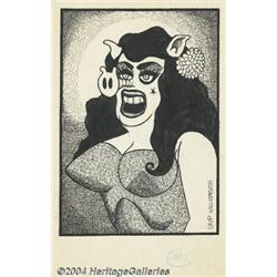 Skip Williamson - Magazine Panel Cartoon Group of 2 Original Art (undated).