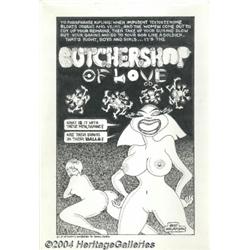 Skip Williamson - "Butchershop of Love" Original Art Splash Page (undated).
